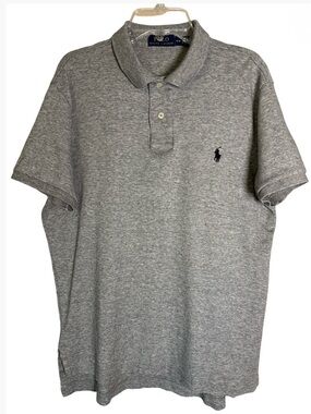 Polo Ralph Lauren Classic Fit Heather Gray Polo Shirt Men’s Medium